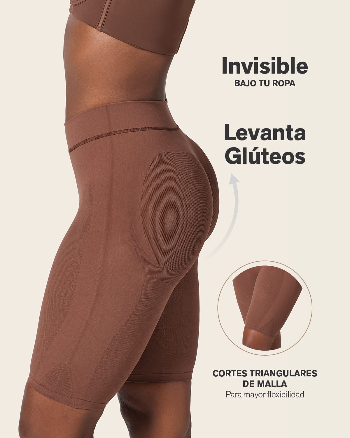 Faja panty sin costuras con efectiva levanta cola