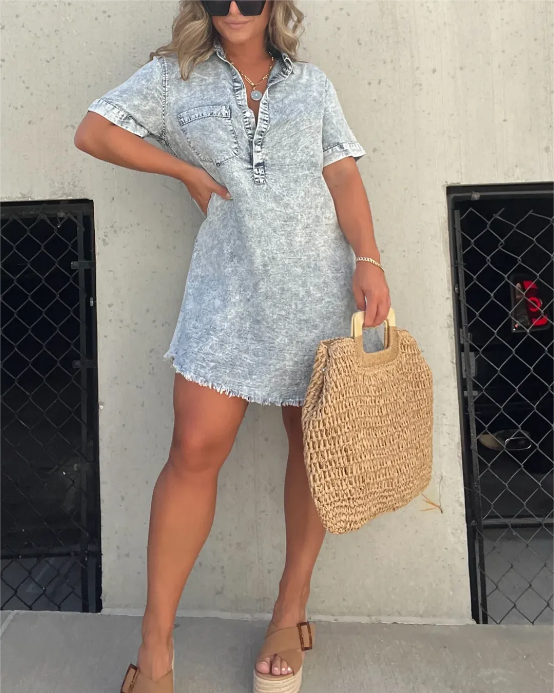 Vestido Camisero Denim Akemi