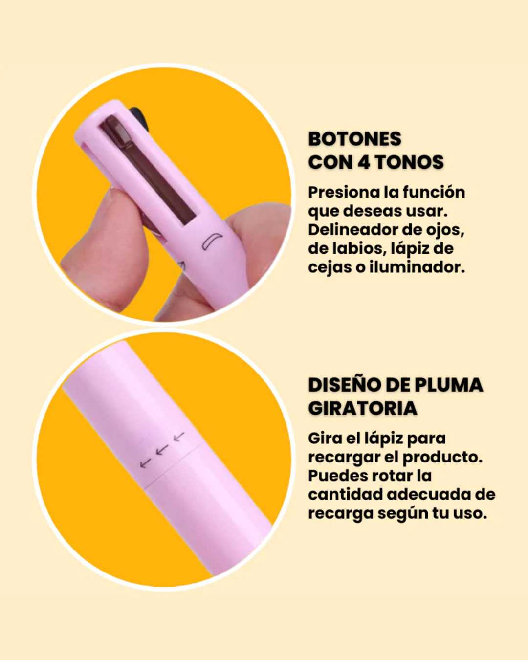 Lápiz de Maquillaje Multifuncional 2x1