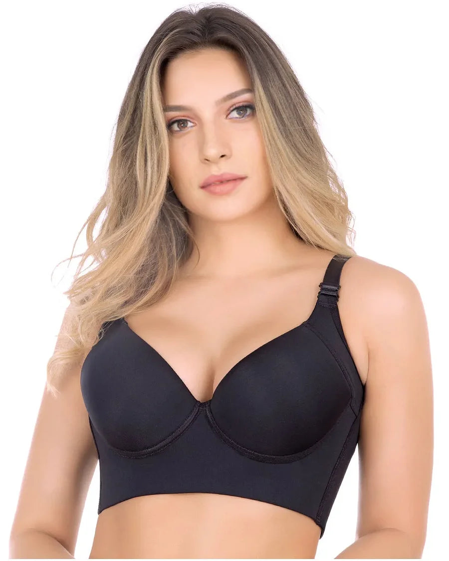 Sujetador push up de copa completa de compresión alta 3X1