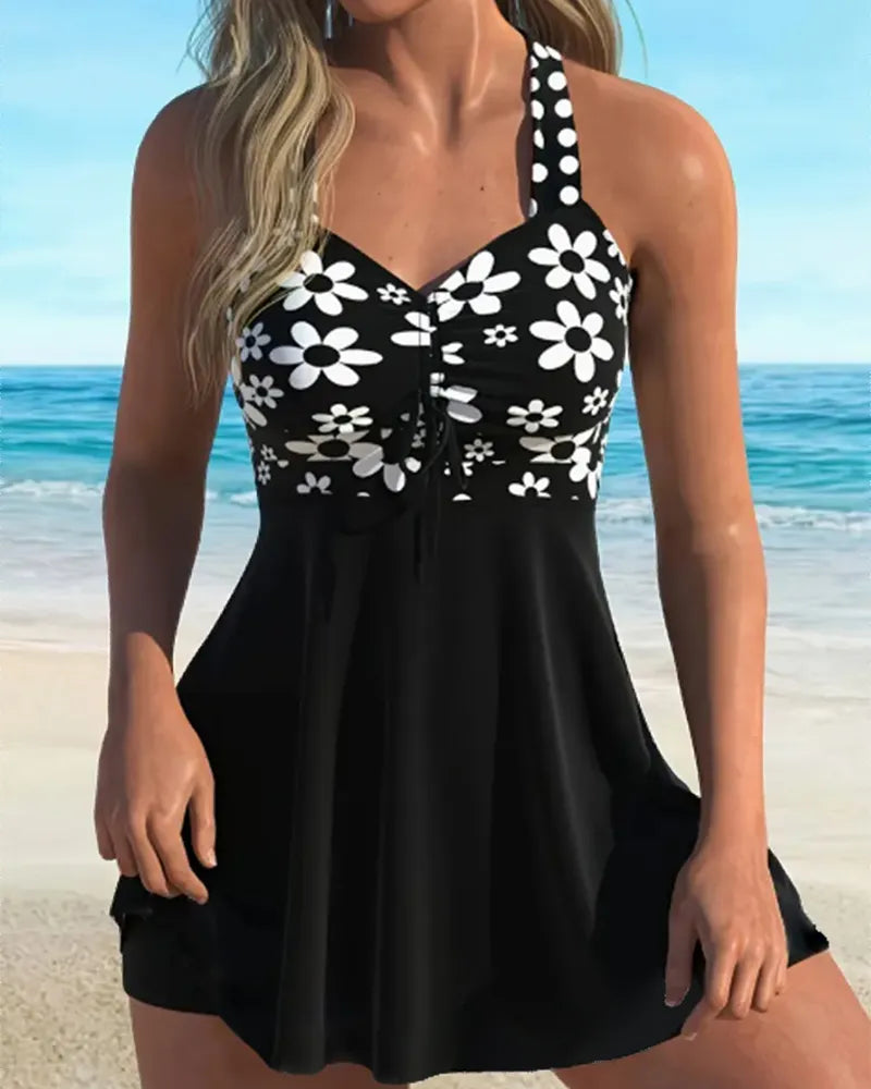 Traje de Baño Top Tankini Estampado