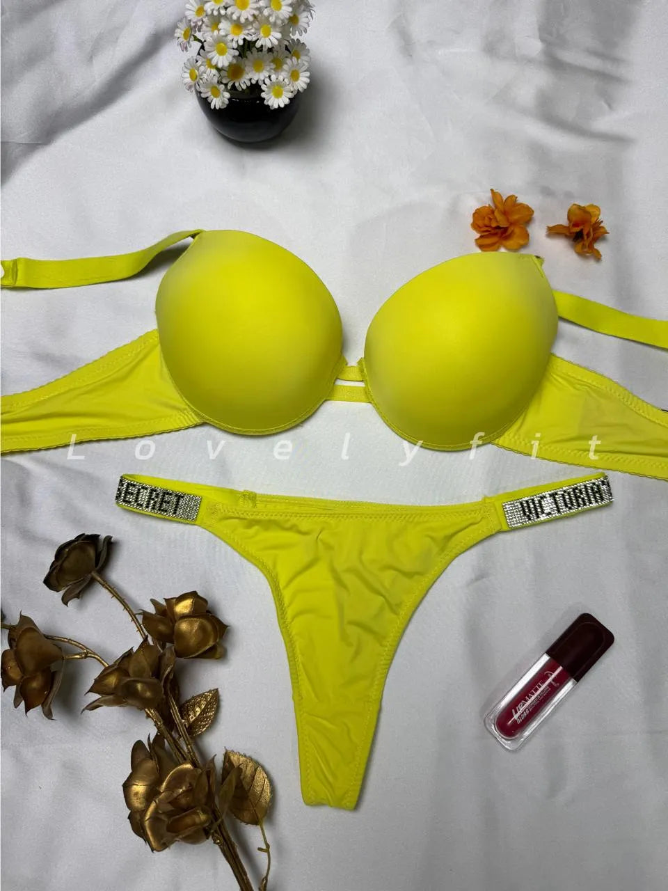 Conjunto de Sujetador push-up y Braguita