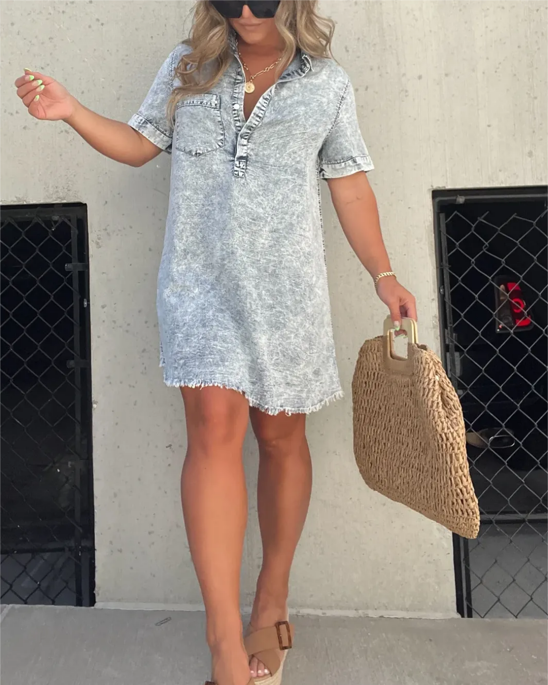 Vestido Camisero Denim Akemi