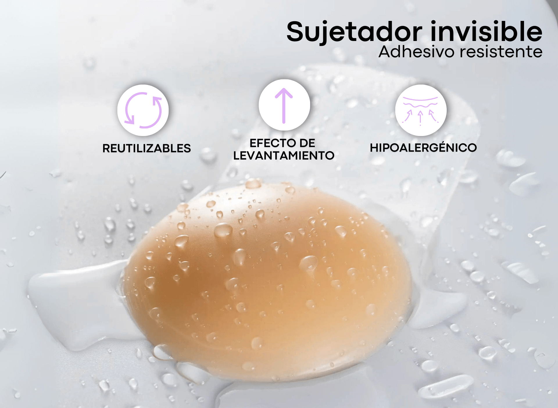 Sujetador Copas Push-Up Reutilizables 2x1