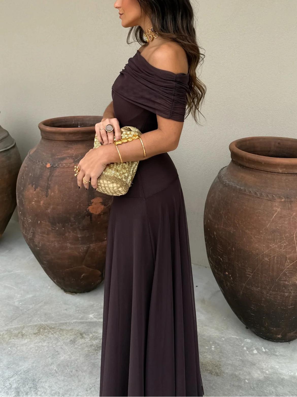 Vestido Largo de Malla Silvana