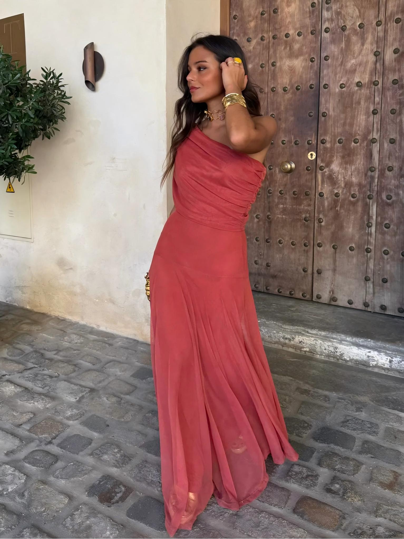 Vestido Largo de Malla Silvana