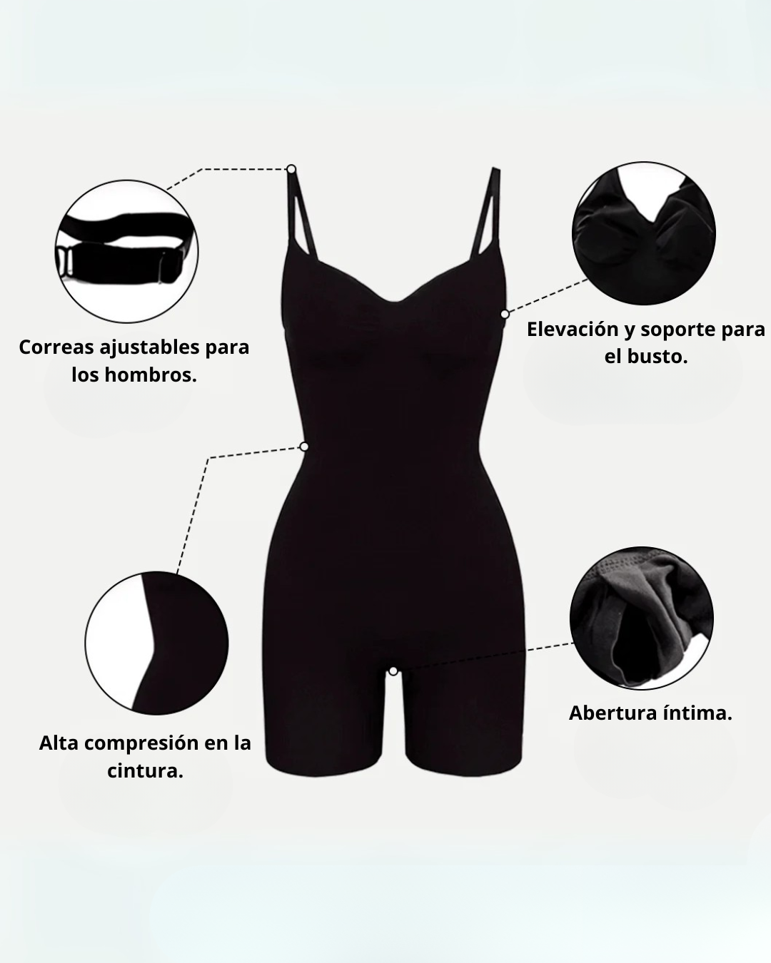 Body de Cuerpo Entero Levanta Glúteos