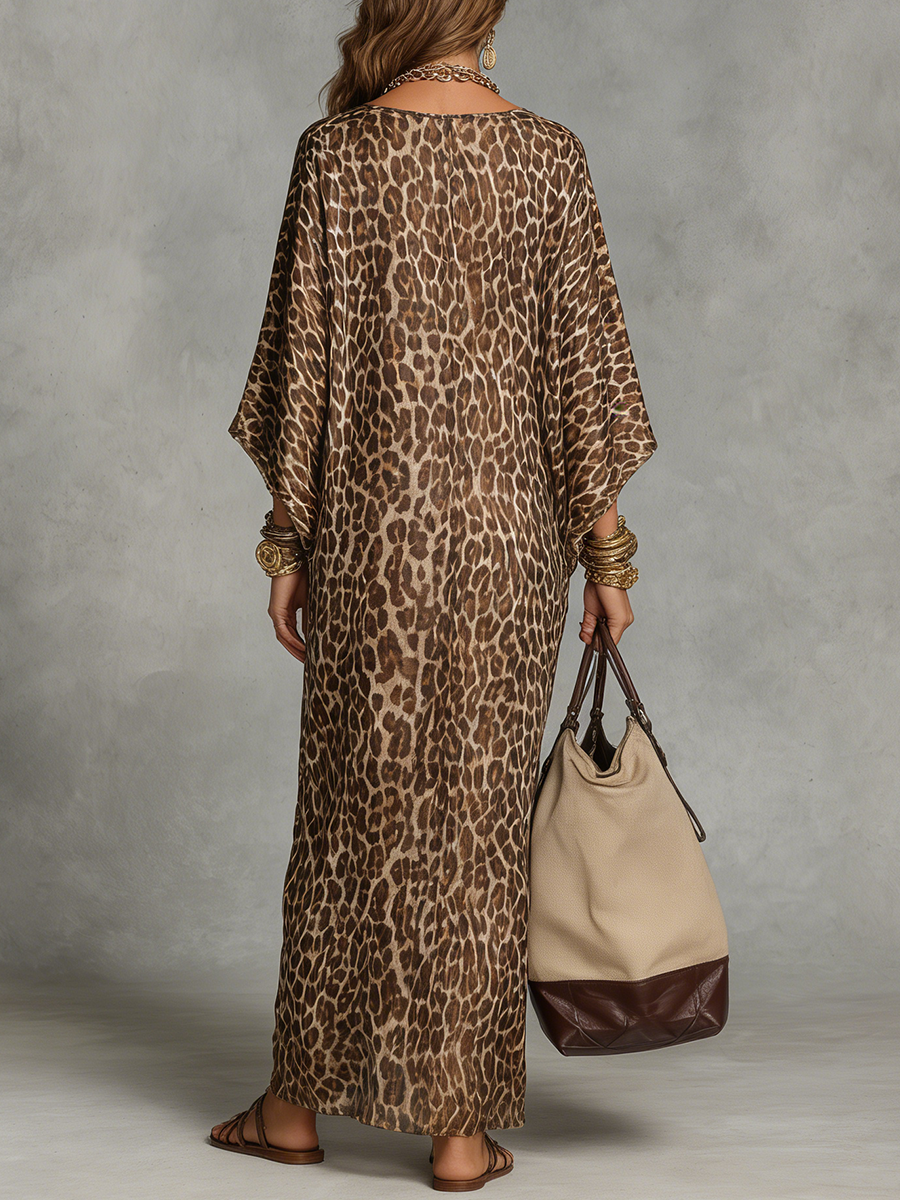 Vestido Estampado Leopardo Royale