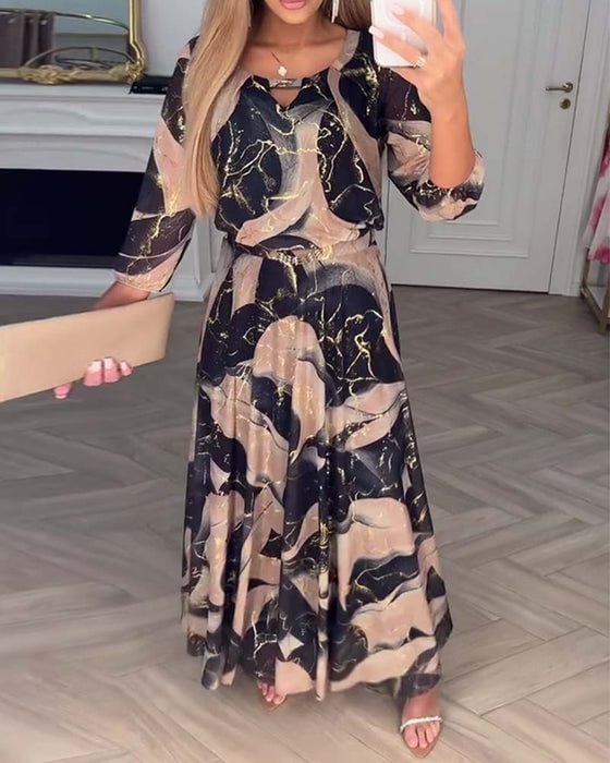 Elegante Vestido Estampado Chantal