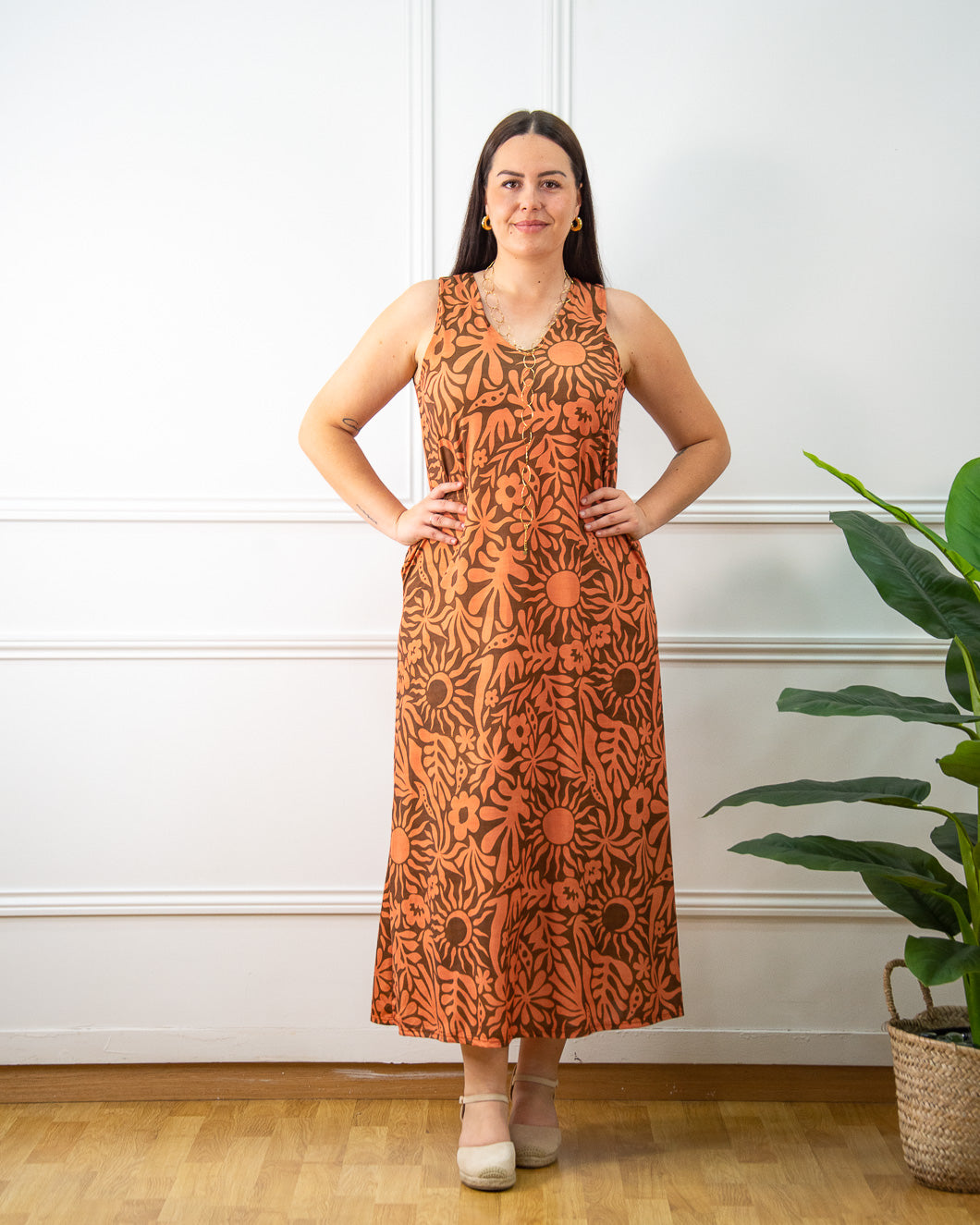 Vestido Estampado Sol de Verano