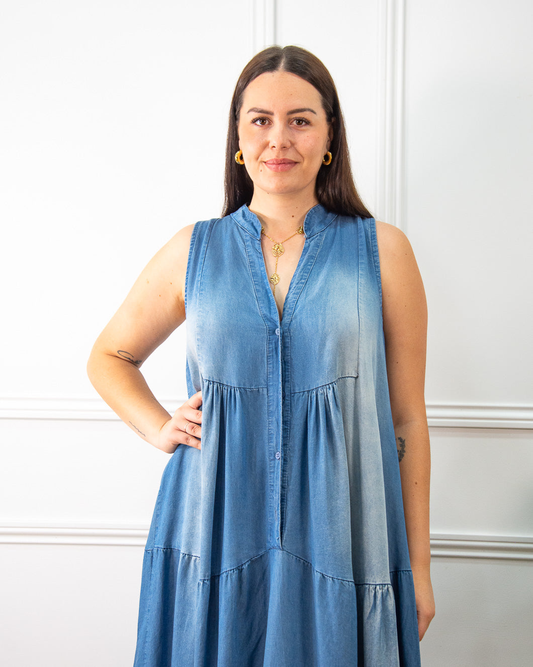 Vestido Holgado sin Mangas Yen