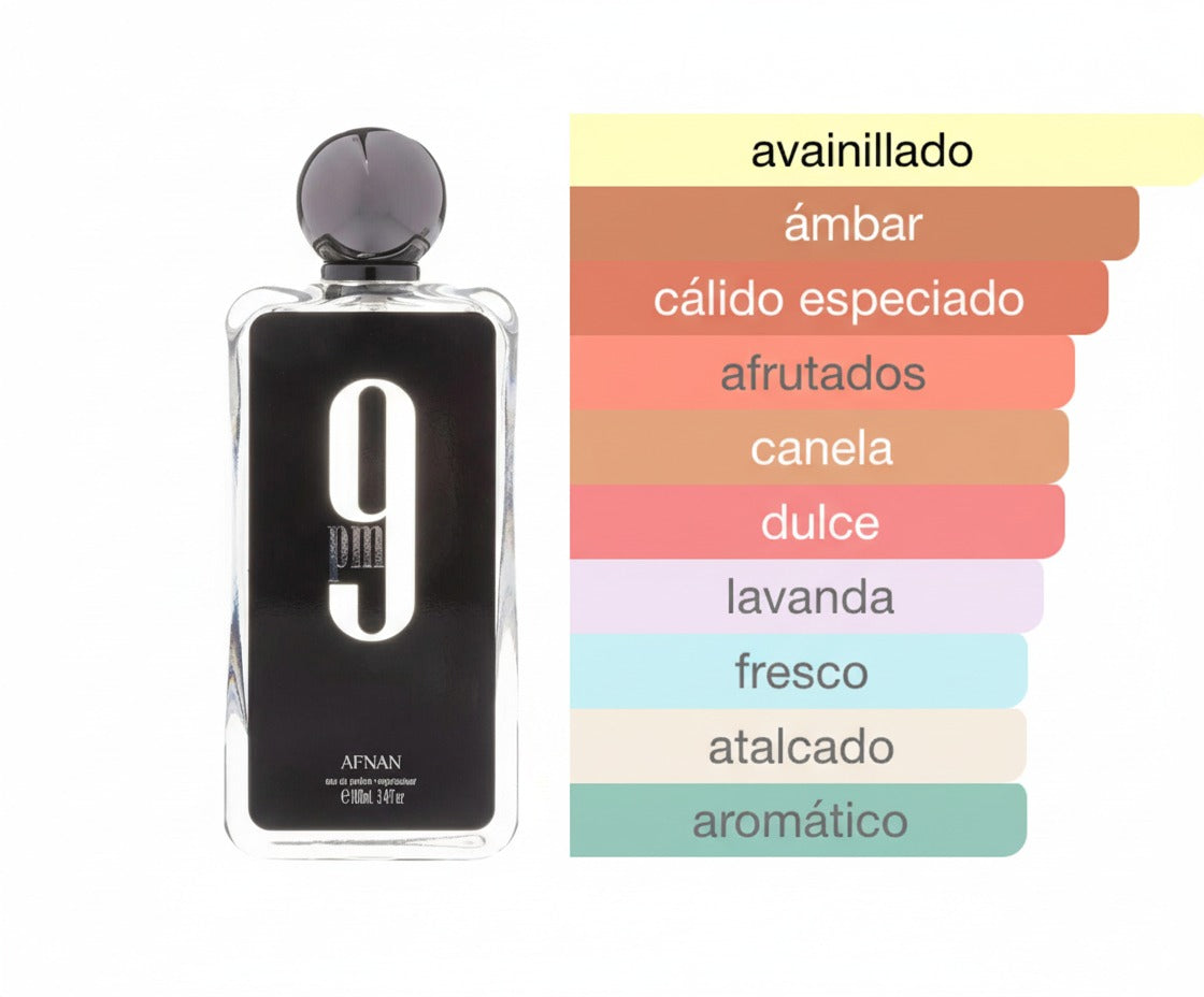 Perfume Afnan 9 PM - Inspirado en JPG Ultra Male con flor de azahar