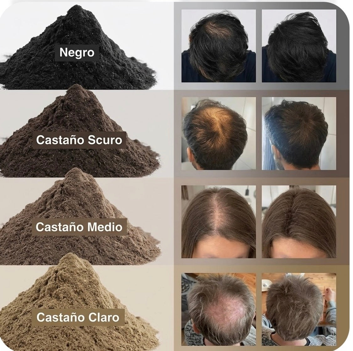 Natural Fibras Para Cabello Fino