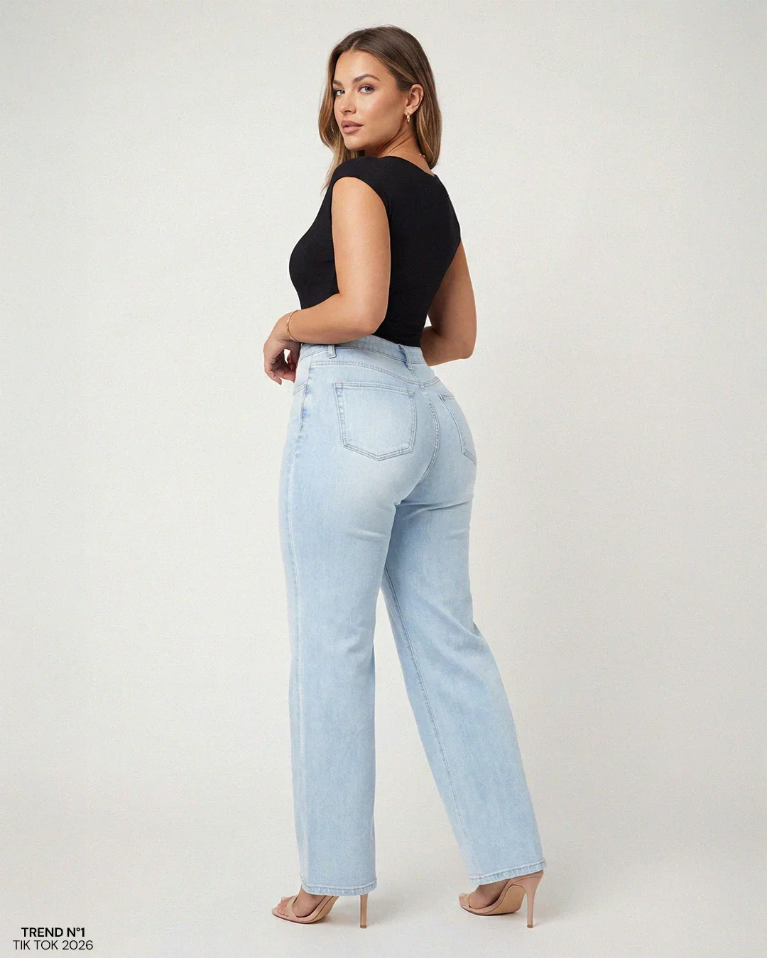 Jeans Holgados con Efecto push-up