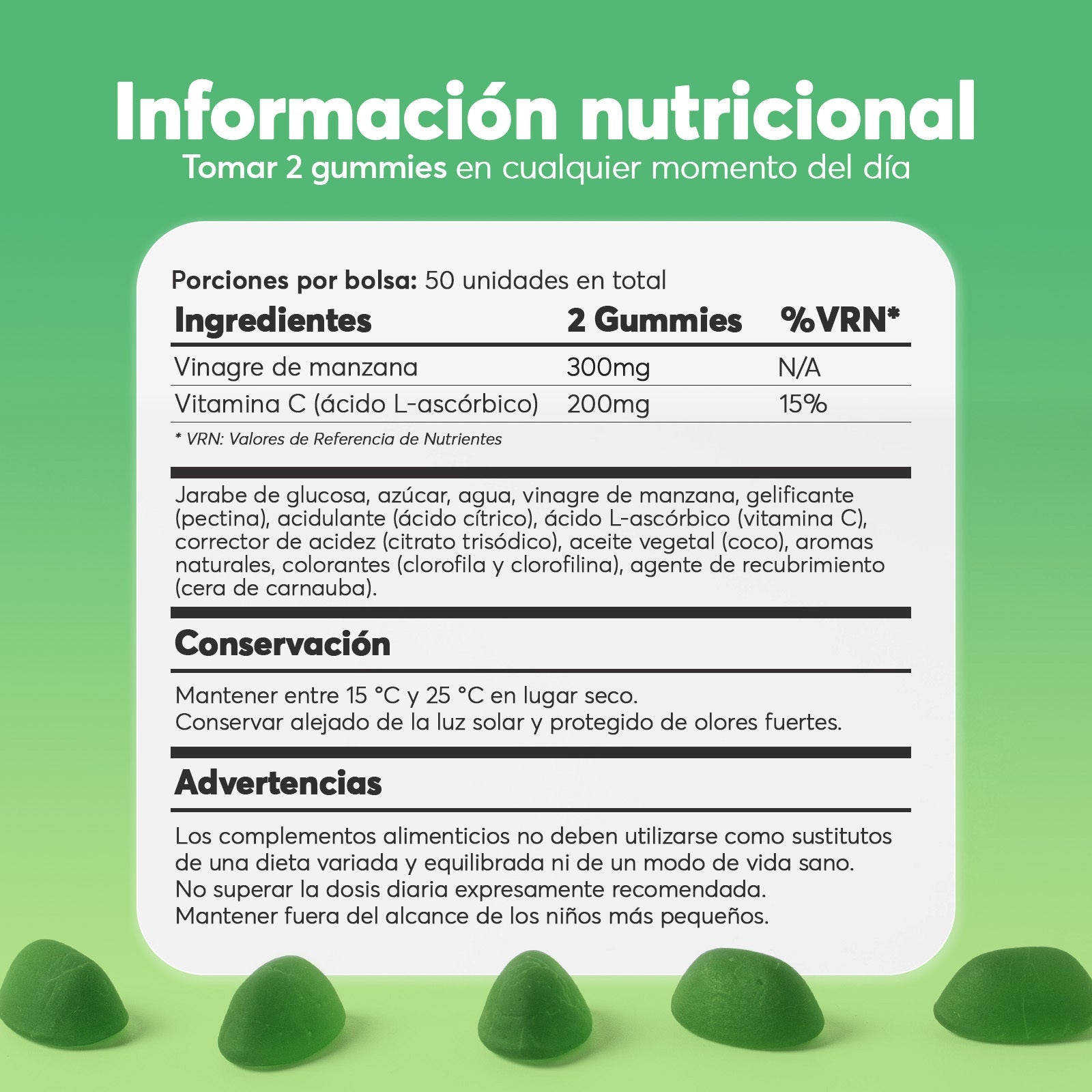 V-Gummies | Gominolas Vinagre de Manzana 2X1