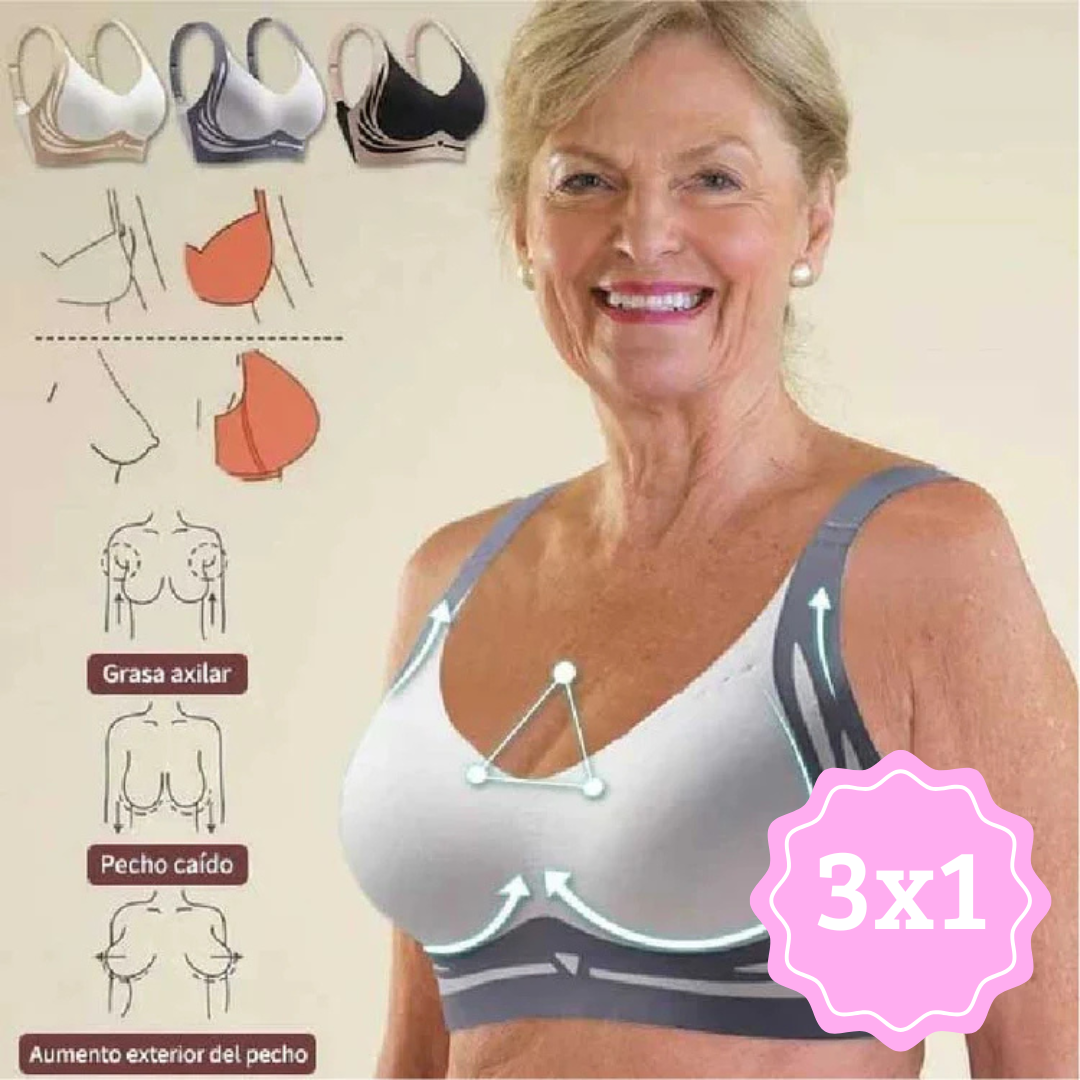 Sujetadores Push-up Antiflacidez Moldeador 3x1