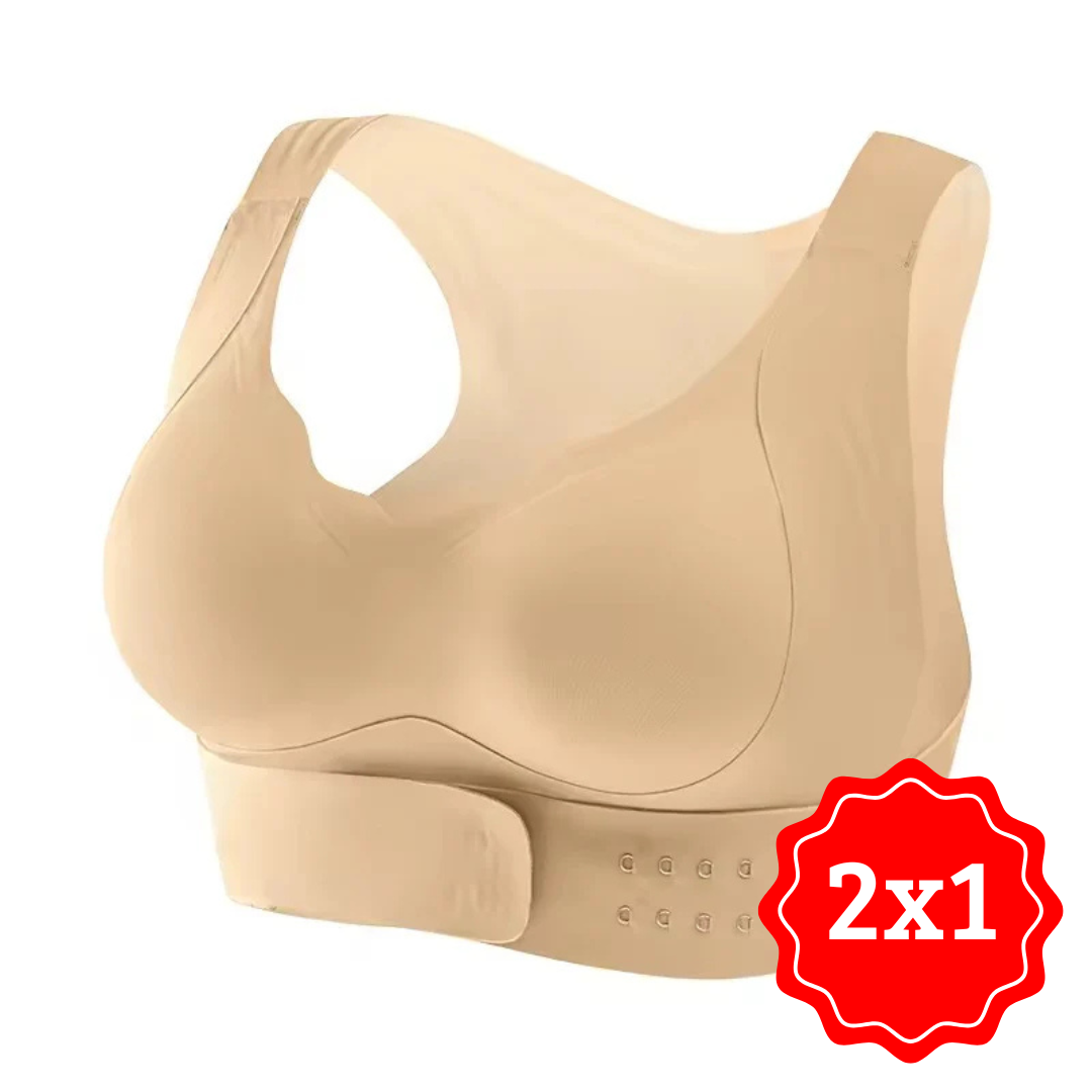 Sujetador corrector de postura sin varillas 2X1