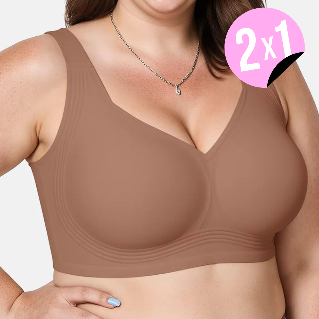 Sujetador push up sin aros de cobertura total Jeny 2X1