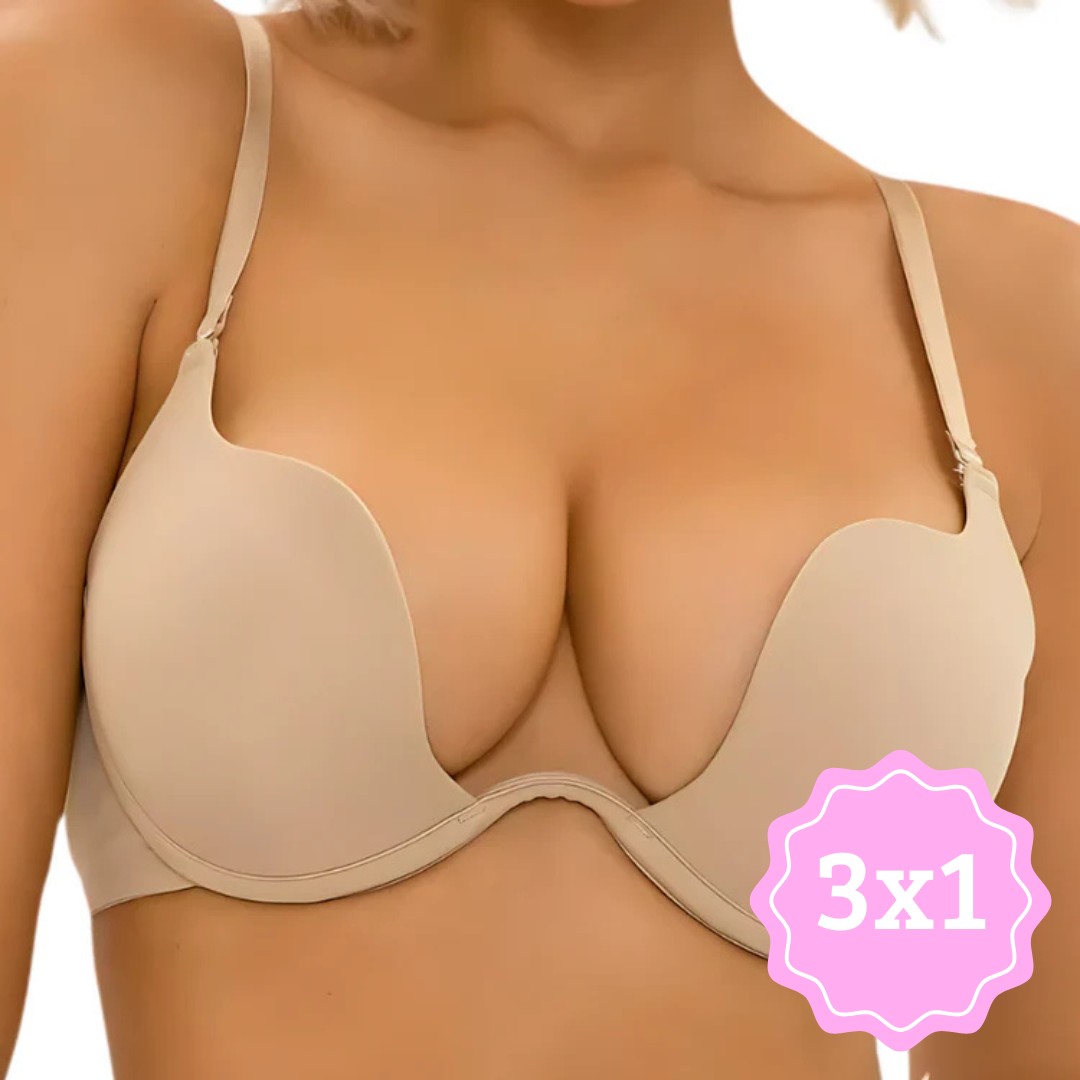 Sujetador Push Up Super Escote 3X1