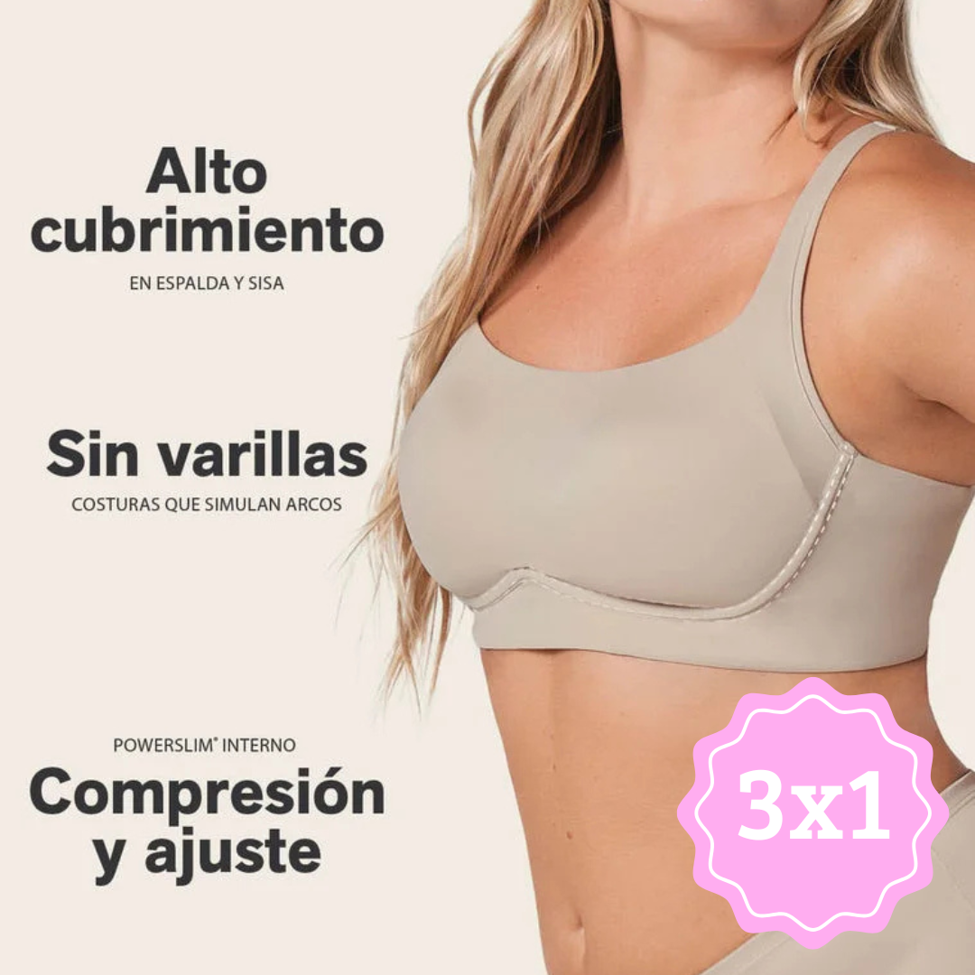Sujetador sin arco, ultra de alta sujeción Naty 3X1
