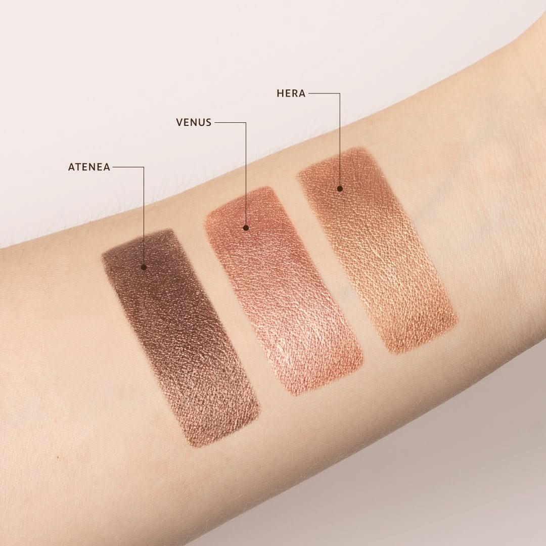 Sombra Liquida Swatches- Maquillaje Natural Saigu