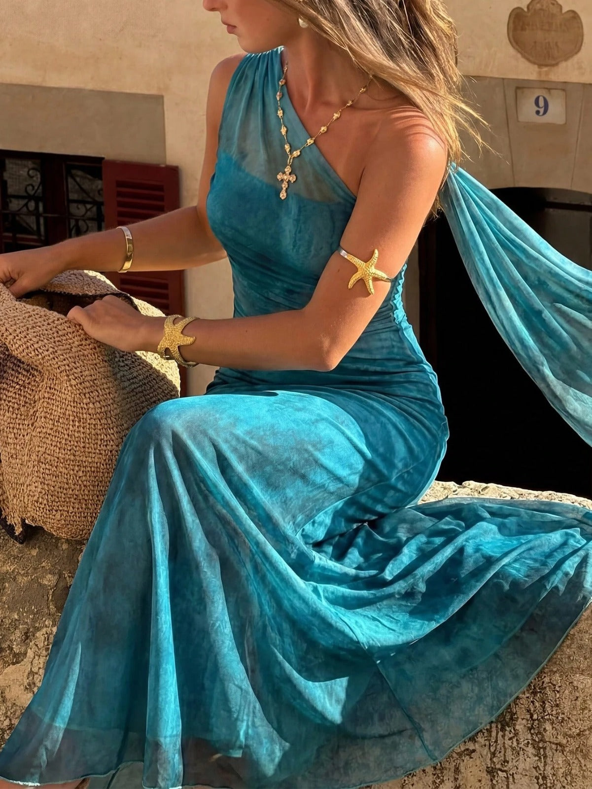 Vestido Largo Exclusivo Turquesa