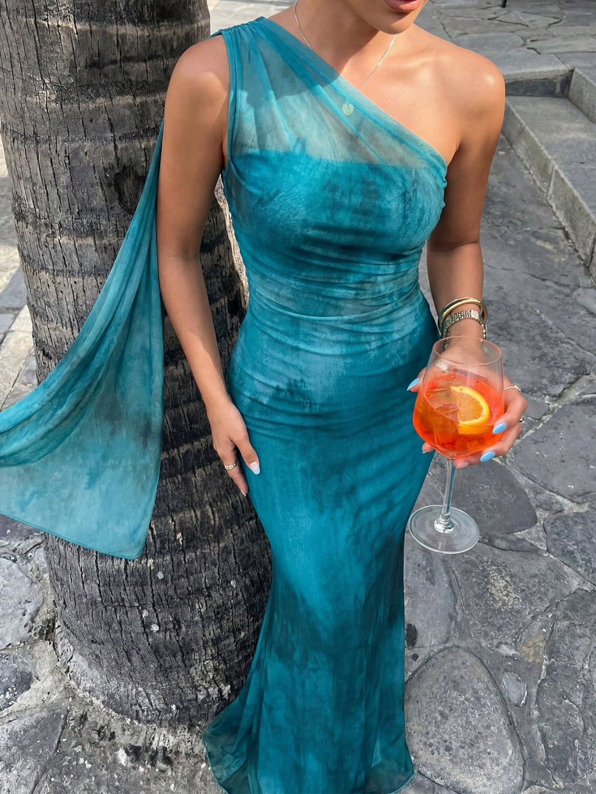 Vestido Largo Exclusivo Turquesa