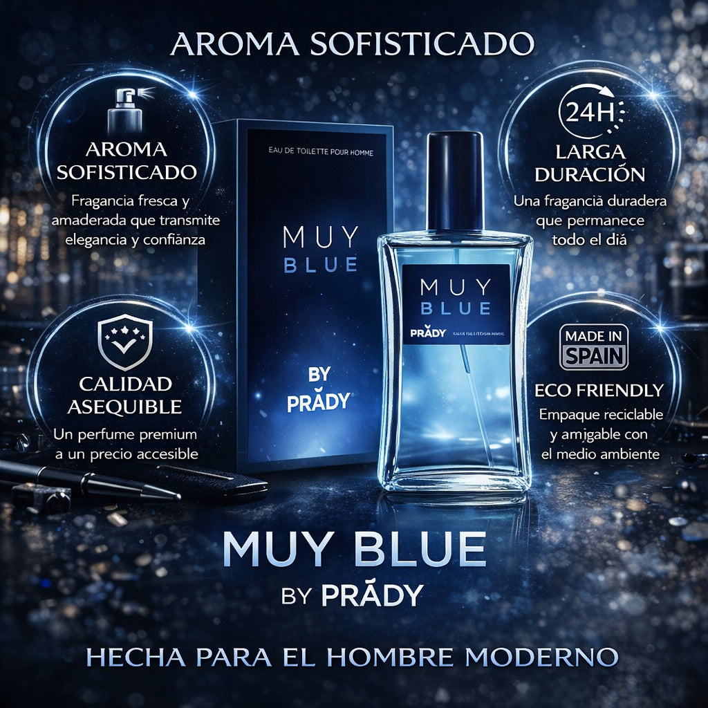 Perfume Muy Blue Para Hombres