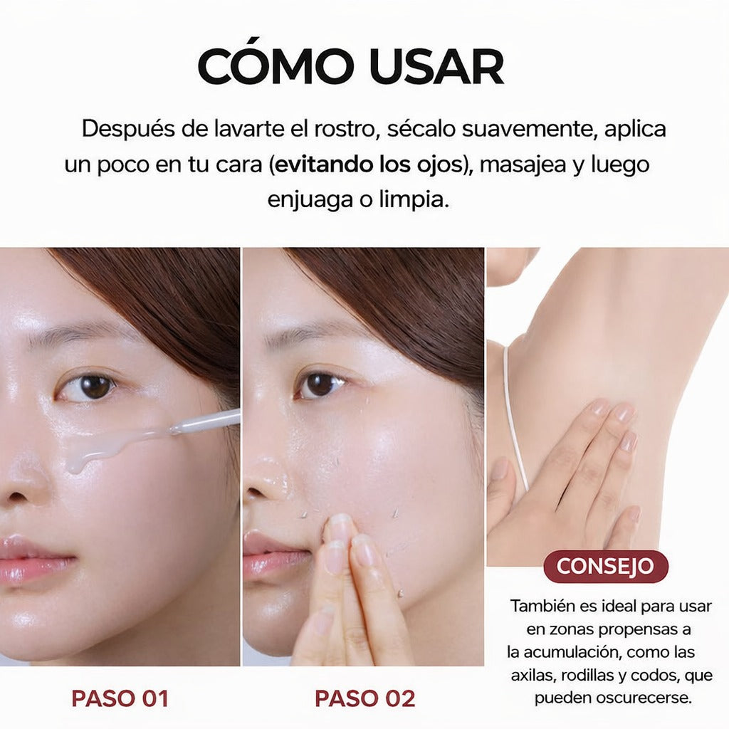 Rutina de "skin glass"Dr. Melaxin Peel Shot