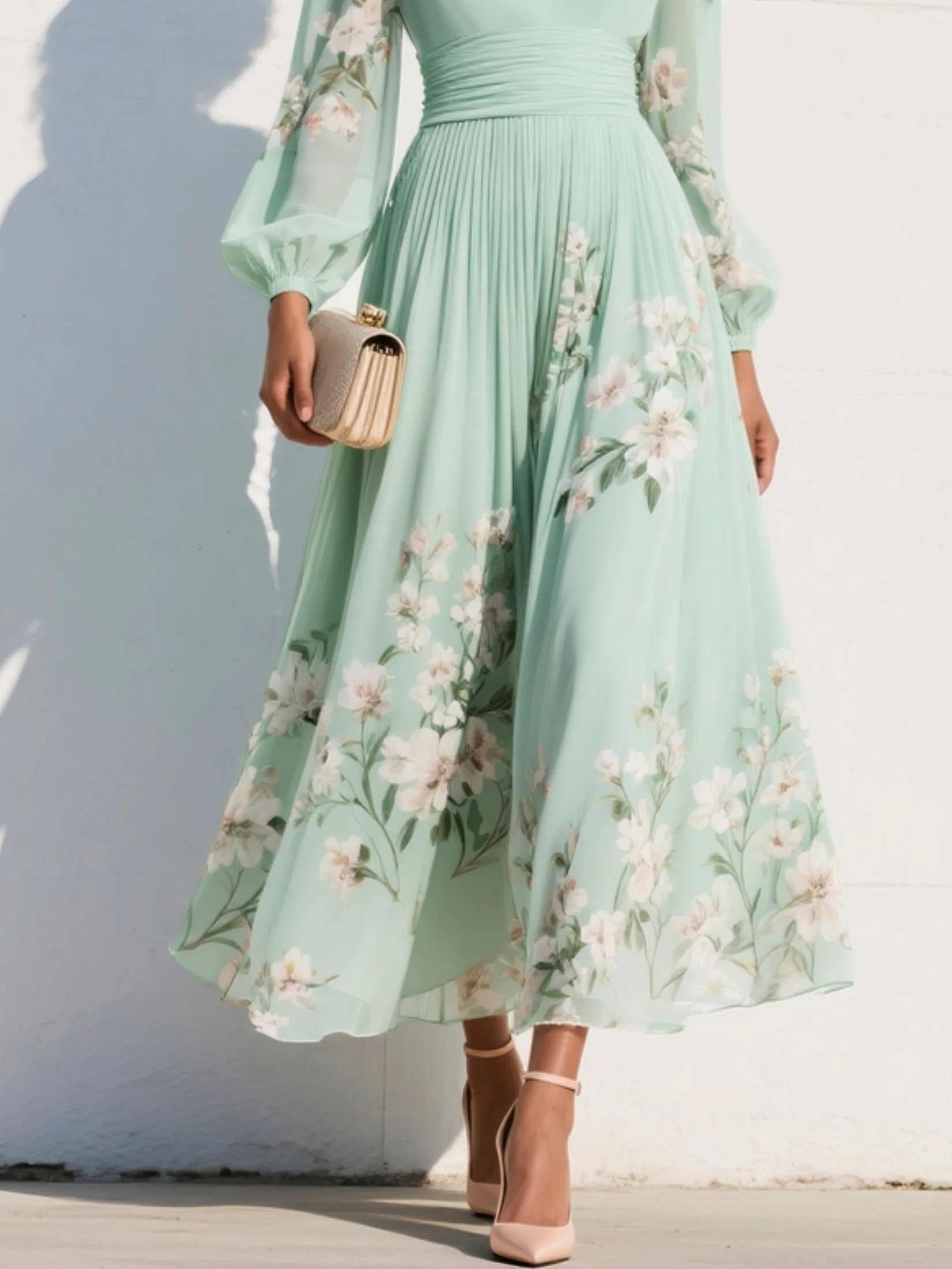 Arte Floral / Vestido Elegante chic