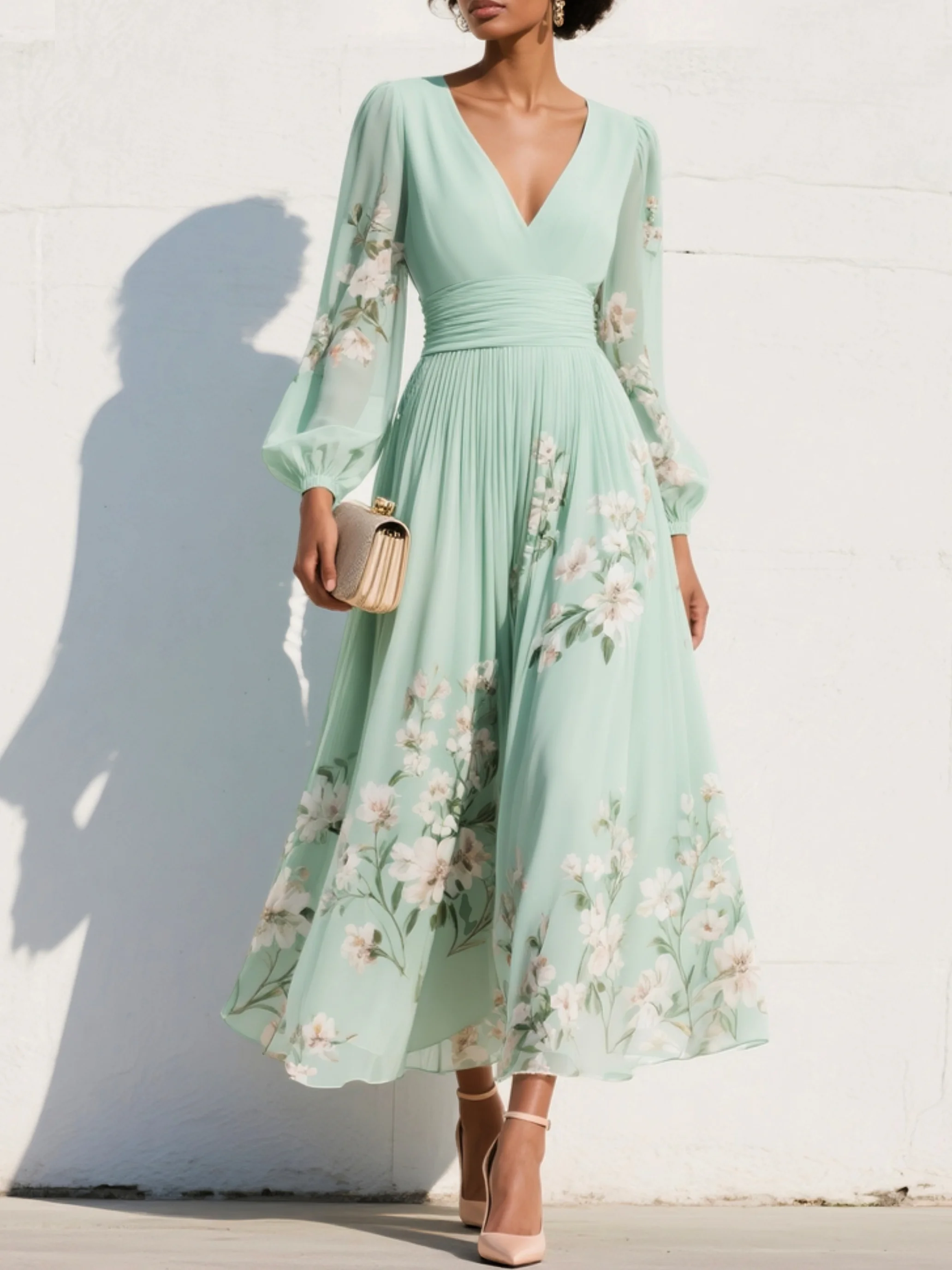 Arte Floral / Vestido Elegante chic