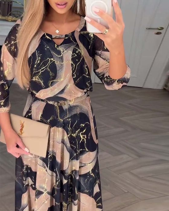 Elegante Vestido Estampado Chantal