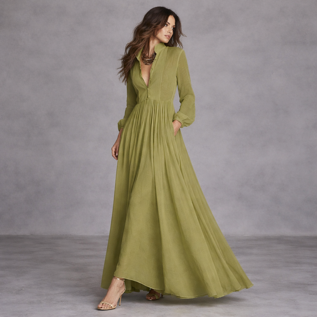 Maxi Vestido Sofisticado Romina