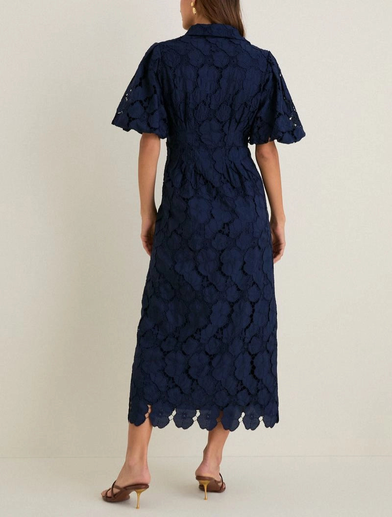 Vestido Delaney con ojales