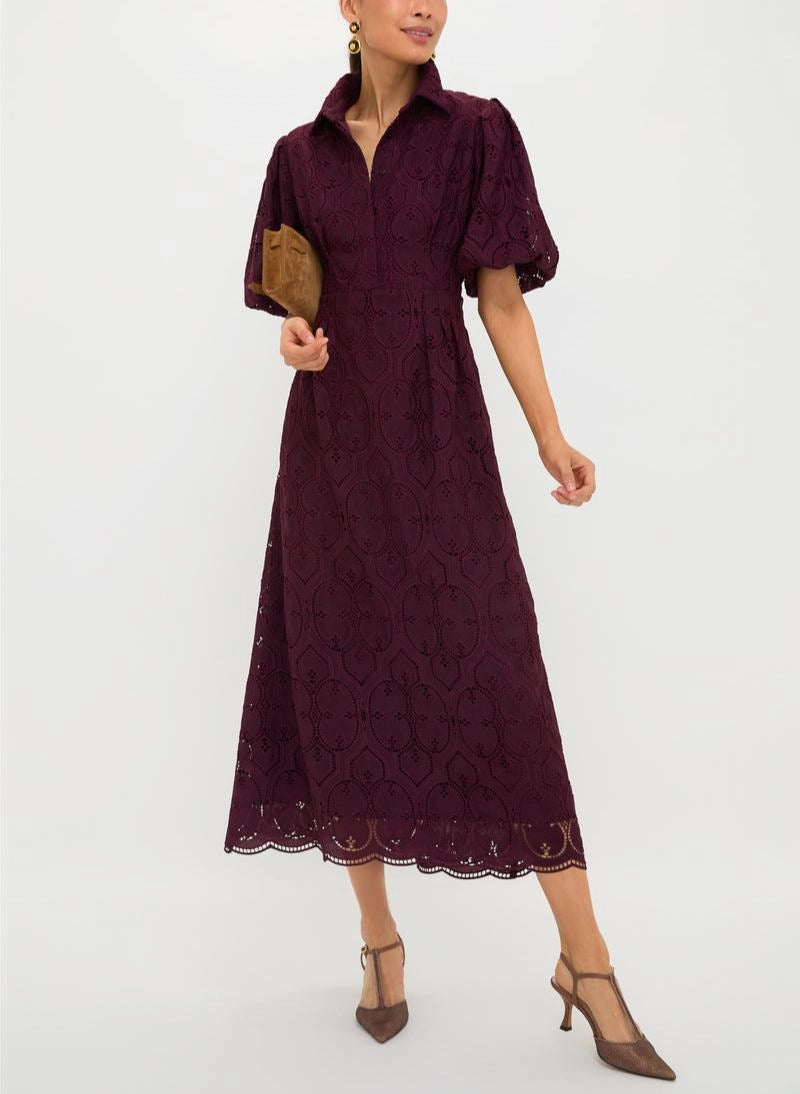 Vestido Delaney con ojales