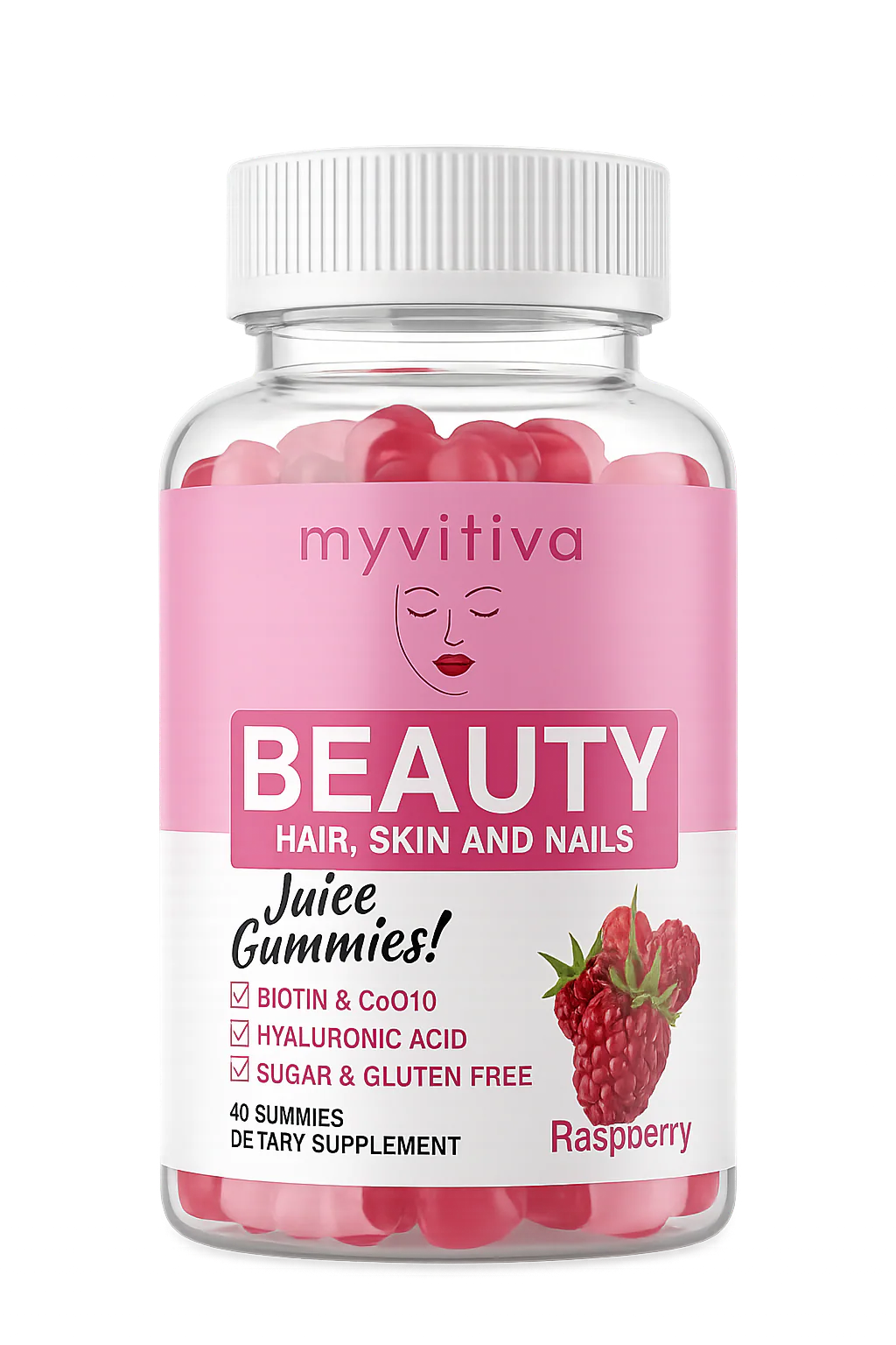 MyVitiva™ Gominolas de Belleza Cabello, Piel y Uñas