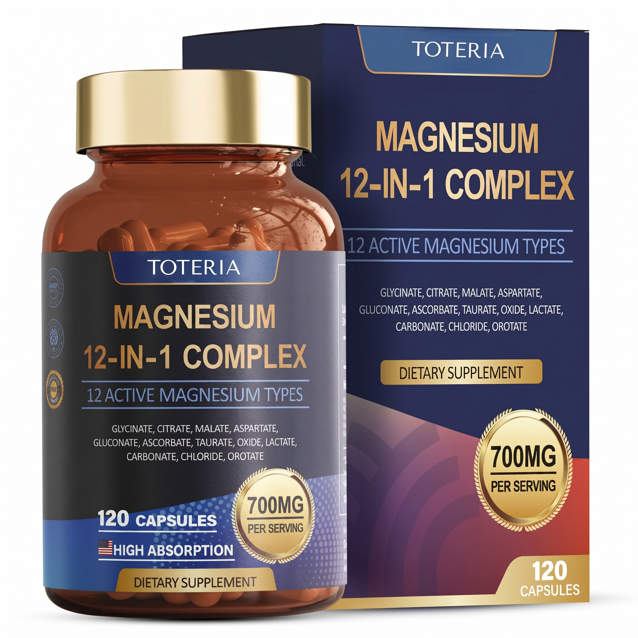 Complejo de Magnesio 12-in-1Fórmula Premium