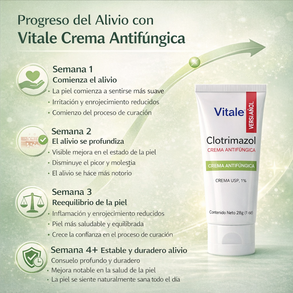 Crema Antifúngica Clotrimazol 1% Vitalé