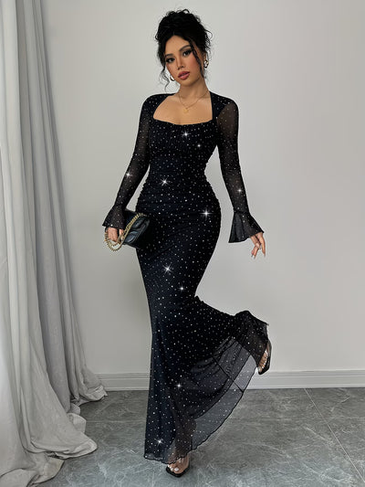 Vestido Diamante Corte de Sirena