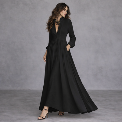 Maxi Vestido Sofisticado Romina