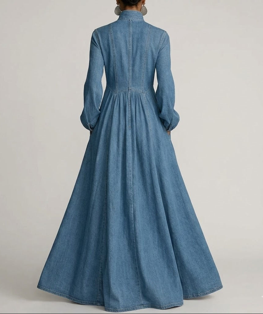 Maxi Vestido Estilo Camisero May