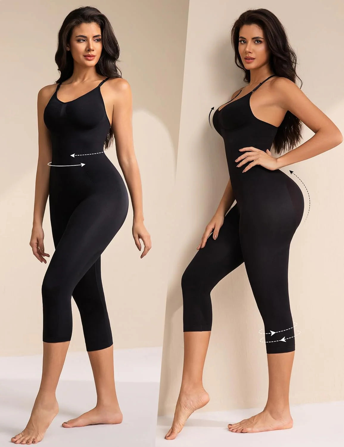Body de compresión de cuerpo completo sin costuras Lina