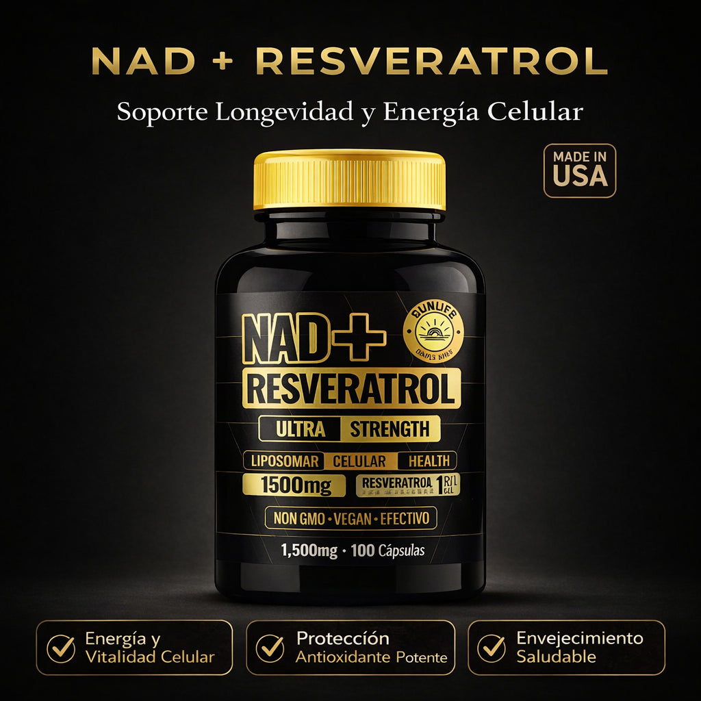 Suplemento NAD+ Resveratrol