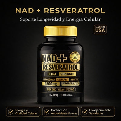 Suplemento NAD+ Resveratrol