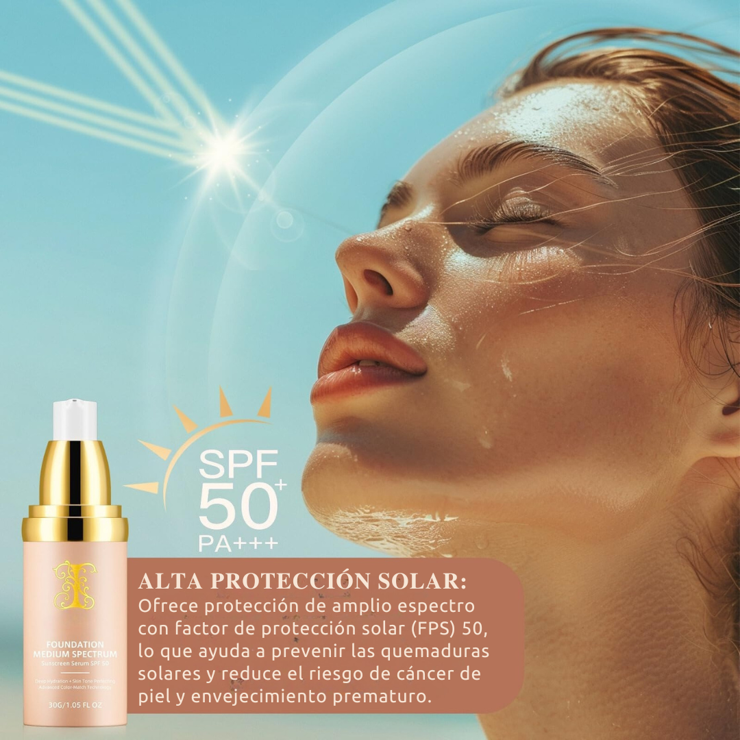 Base Líquida 4 en 1 con SPF 50