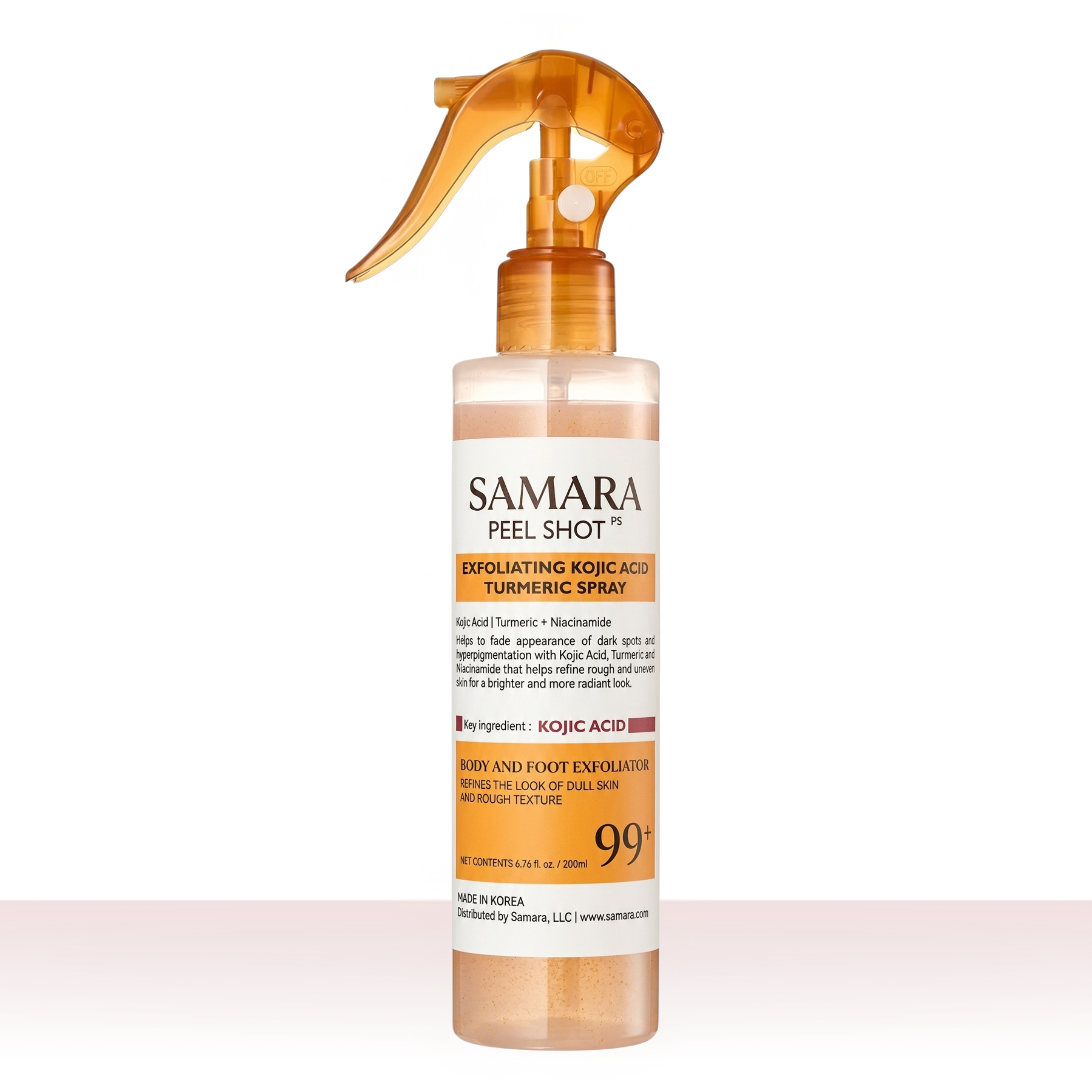 Spray exfoliante corporal