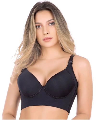 Sujetador push up de copa completa de compresión alta 3X1