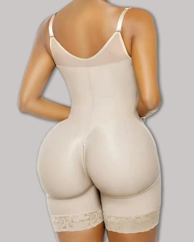 Body moldeador de busto con parches de tela transpirable
