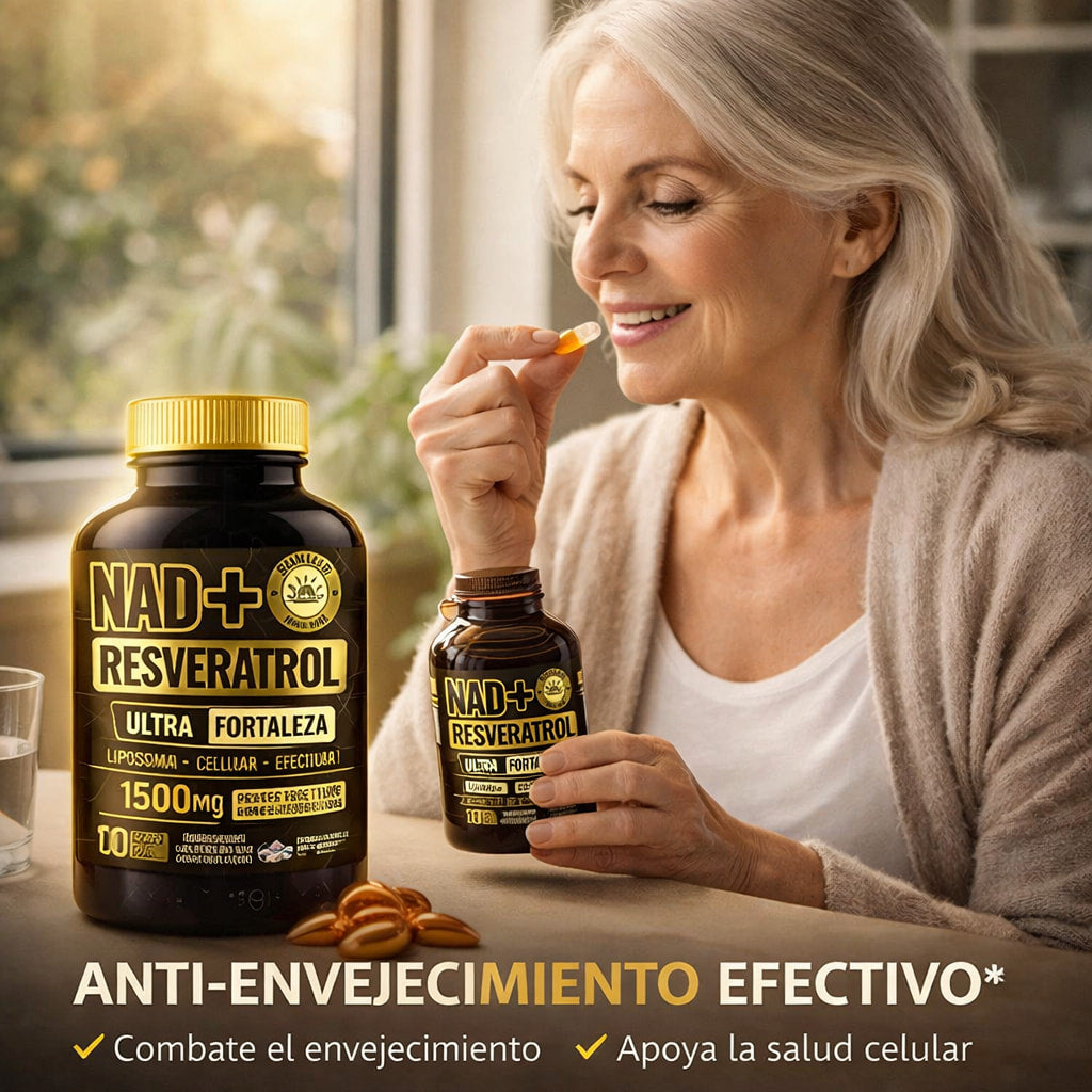 Suplemento NAD+ Resveratrol