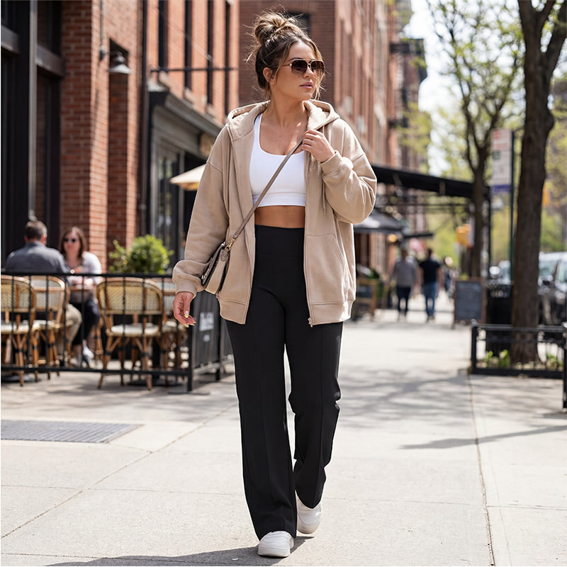 Pantalón Estilo Flare de Tiro Alto